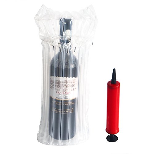 Product Cover Wine Bottle Protector 12 Packs Bags With Free Pump Reusable Sleeve Travel Inflatable Air Column Cushion Bagfor Packing and Safe Transportation of Glass Bottles in Airplane Cushioning