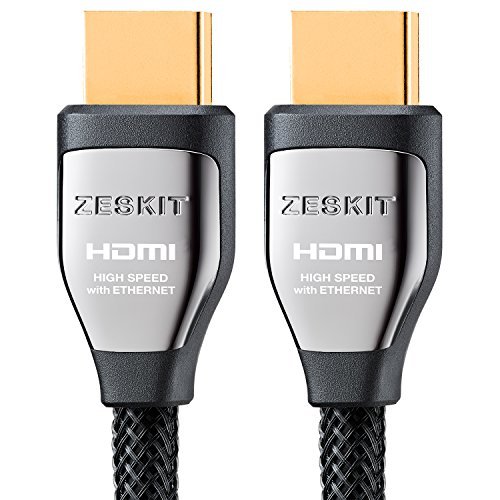 Product Cover HDMI Cable 10ft Cinema Plus 28AWG (4K 60Hz HDR 4:4:4) HDCP 2.2 - Exceed HDMI 2.0, High Speed 22.28 Gbps - Compatible with Xbox PS3 PS4 Pro nVidia AMD Apple TV 4K Fire Netflix LG Sony Vizio