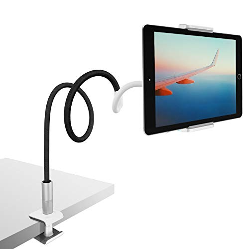 Product Cover Gooseneck Tablet Holder, Lamicall Tablet Mount : Flexible Arm Clip Tablet Stand Bed Desk Mount Compatible with iPad Pro Mini Air, Samsung Galaxy Tabs More 4.7-10.5 Cell Phones and Tablets