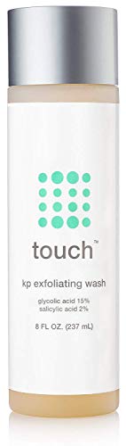 Product Cover Touch Keratosis Pilaris & Acne Exfoliating Body Wash Cleanser - KP Treatment with 15% Glycolic Acid, 2% Salicylic Acid, Hyaluronic Acid - Smooths Rough & Bumpy Skin - Gets Rid Of Redness, 8 Ounce