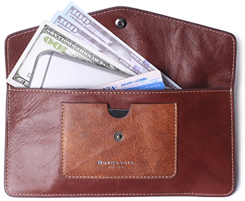 Product Cover Wallet for Women Bifold Leather Ladies Phone Cluth Travel Long Zipper Purse with Large Capacity and Thin