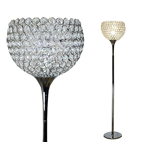 Product Cover Surpars House Ball Shape Crystal Floor Lamp,Silver