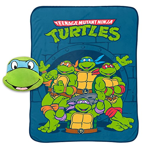 Product Cover Jay Franco Nickelodeon Teenage Mutant Ninja Turtles Leonardo Plush Nogginz Pillow and 62