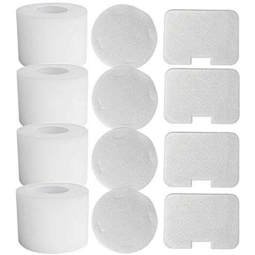 Product Cover ITidyHome 4-Pack Vacuum Filter for Shark NV42 Compatible Foam & Felt Filter Kit for Shark Navigator Deluxe Upright Vacuum NV46 UV410 NV36A NV44 NV36 NV46C,Replaces Part #XFF36