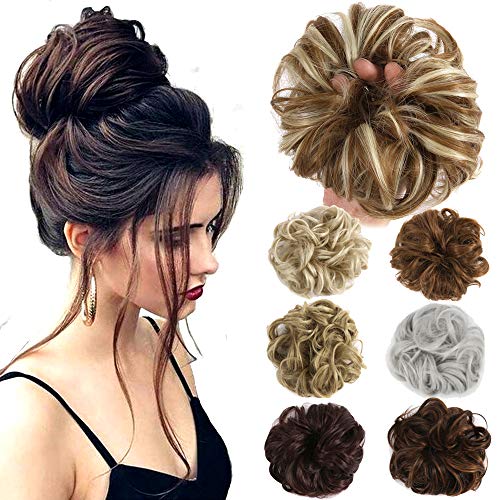 Product Cover Hair Bun Extensions Wavy Curly Messy Hair Extensions Donut Hair Chignons Hair Piece Wig Scrunchy Scrunchie Hair Bun Updo Hairpiece Hair Ribbon Ponytail Extensions