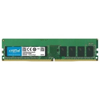 Product Cover Crucial Server Memory 16GB DDR4 DIMM 288-pin - 2666 MHz / PC4-21300 - CL19-1.2 V - unbuffered - ECC CT16G4WFD8266