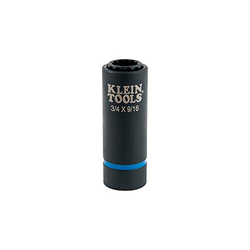 Product Cover Klein Tools 2-in-1 Impact Socket, 12-Point, 3/4 and 9/16-Inch