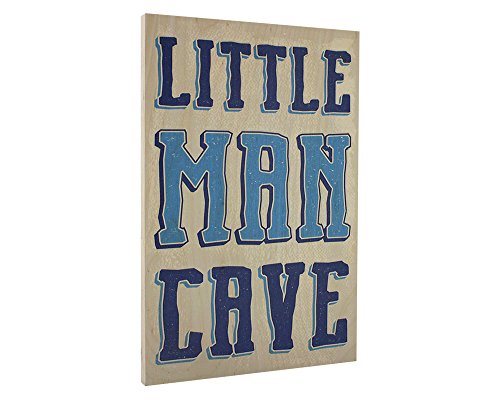 Product Cover Elegant Signs Toddler Boys Room Wall Decor Art for Kids Bedroom - Lil Man Cave Wood Sign