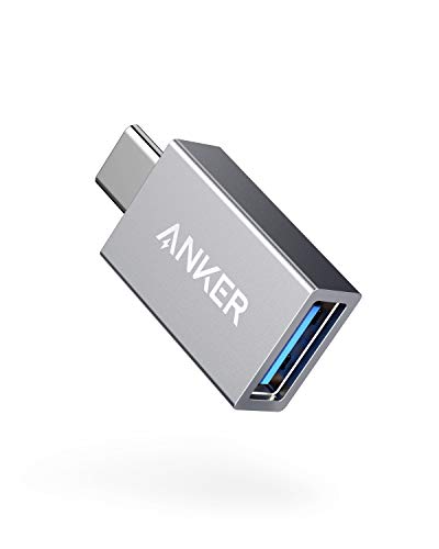 Product Cover Anker USB C to USB 3.0 Adapter (Female), Type-C Adapter with Data Transfer Speed of Up to 5Gbps, Compatible with MacBook 2016, Samsung Galaxy Note 8, Galaxy S8 S8+ S9, Google Pixel, Nexus, and More