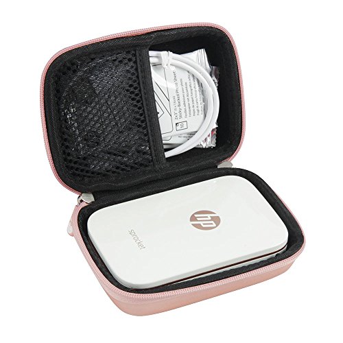 Product Cover Hard EVA Travel Case for HP Sprocket Portable Photo Printer by Hermitshell (Rose Gold)