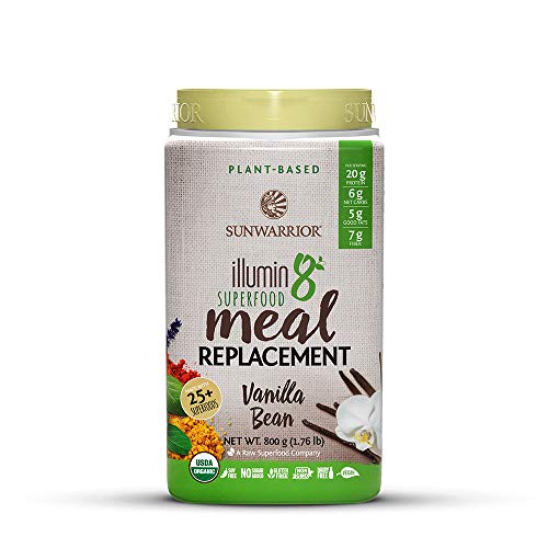 Product Cover Sunwarrior - Illumin8 Plant-Based Superfood Meal Replacement, Organic, Vegan, Non-GMO (Vanilla Bean, 20 Servings)