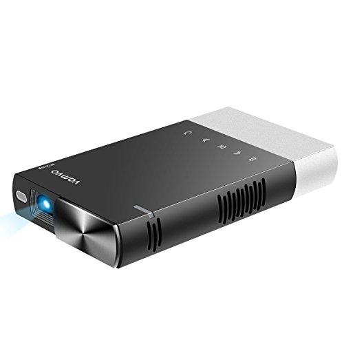 Product Cover Mini Projector, vamvo Portable Projector Compatible for iPhone USB connection, Supports HDMI, USB, TF, and Micro SD S1