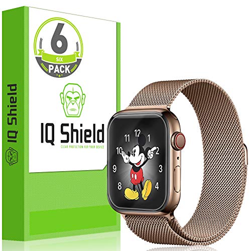Product Cover IQ Shield Screen Protector Compatible with Apple Watch Series 4 (40mm)(6-Pack)(Easy Install) Anti-Bubble Clear Film