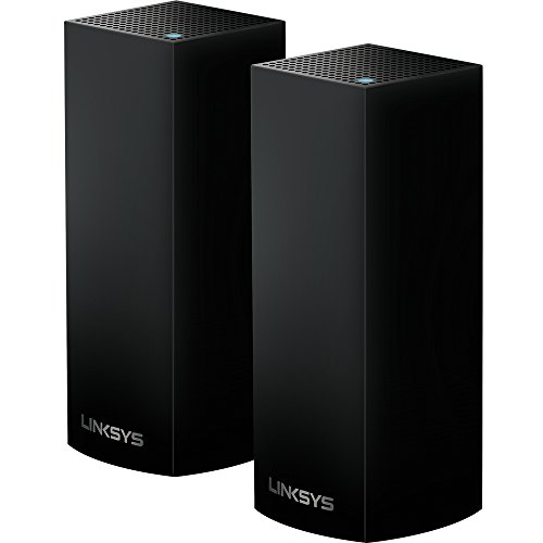 Product Cover Linksys Velop Mesh Router (Tri-Band Home Mesh WiFi System for Whole-Home WiFi Mesh Network) 2-Pack, Black