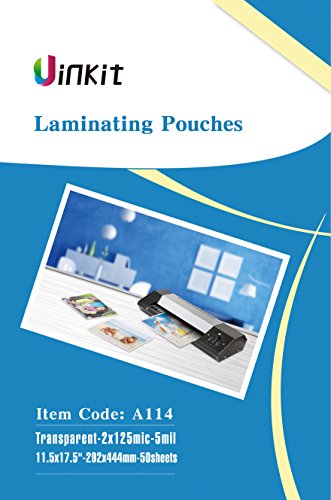 Product Cover Hot Thermal Laminating Pouches 5Mil - 11.5x17.5 Inches for Sealed 11x17