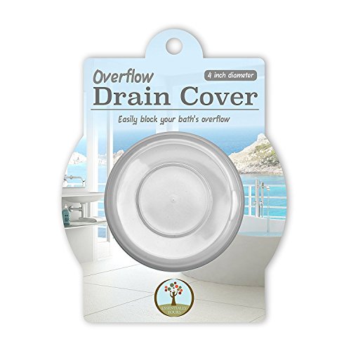 Product Cover Essentially Yours Deeper Bath Overflow Drain Cover - Increase Bathtub Water Levels