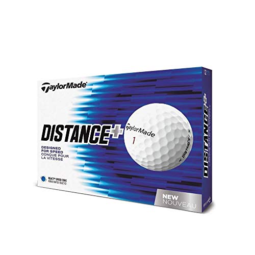 Product Cover TaylorMade 2018 Distance+ Golf Ball, White (One Dozen)
