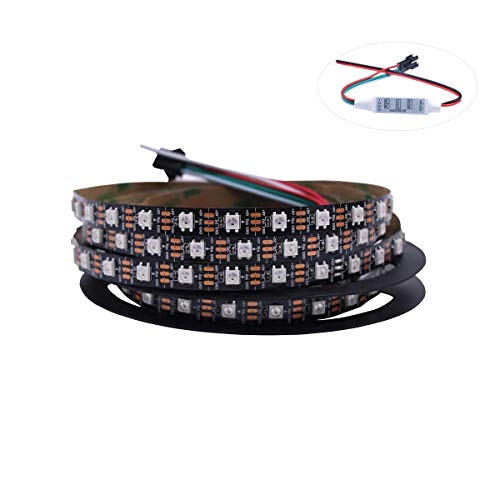 Product Cover HJHX Ws2812b Led Strip 16.4ft 300LEDs Individually Addressable Led Light,SMD5050 RGB Magic Color Flexible Rope Lights (Non-Waterproof)