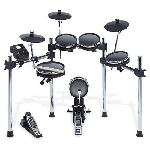Product Cover Alesis Surge Mesh Kit | Eight-Piece Electronic Drum Kit with Mesh Heads, Kits, Sounds and Play Along Tracks plus USB/MIDI Connectivity