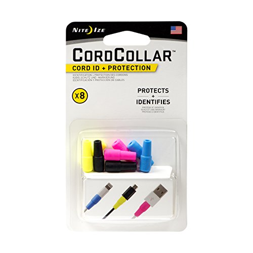 Product Cover Nite Ize CordCollar, Cord Identification and Protection, 8-Pack, Assorted Colors
