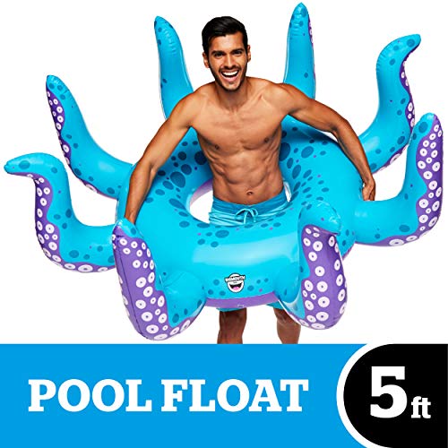 Product Cover BigMouth Inc. Giant XL Pool Floats, Funny Inflatable Vinyl Summer Pool or Beach Toy, Patch Kit Included (XL Octopus)