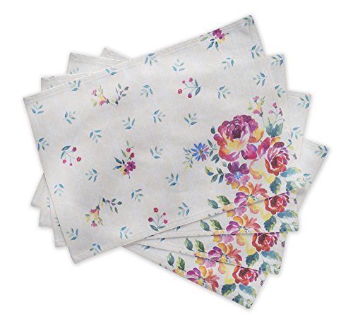 Product Cover Maison d' Hermine Rose Garden 100% Cotton Set of 4 Placemats 13 Inch by 19 Inch