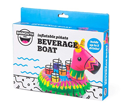 Product Cover BigMouth Inc Inflatable Piñata Multi Drink Float, Holds 5 Drinks, Easy to Inflate, Fun, Colorful Floating Drink Cooler