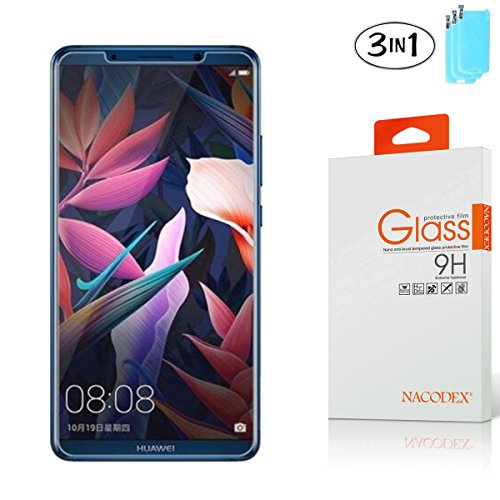 Product Cover [3 Pack] Huawei Mate 10 Pro Screen Protector,NACODEX Tempered Glass Screen Protector for Huawei Mate10 Pro Ultra Clear Scratch Resistant Glass Protector
