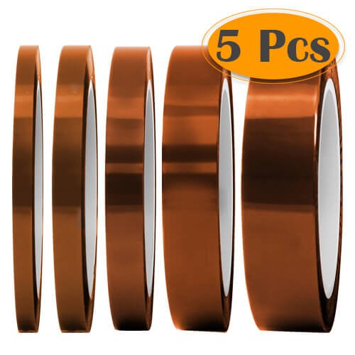 Product Cover Selizo High Temp Tape, 5 Pack Multi - Sized 1/8