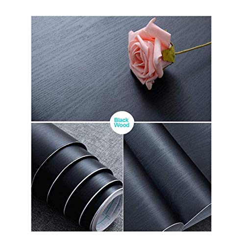 Product Cover Black Wood Contact Paper 11.8