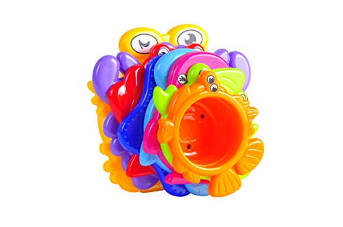 Product Cover MooToys Under the Sea Animals Bath / Sand Stacking Cups For Boys And Girls. Brightly Colored (MT-109)