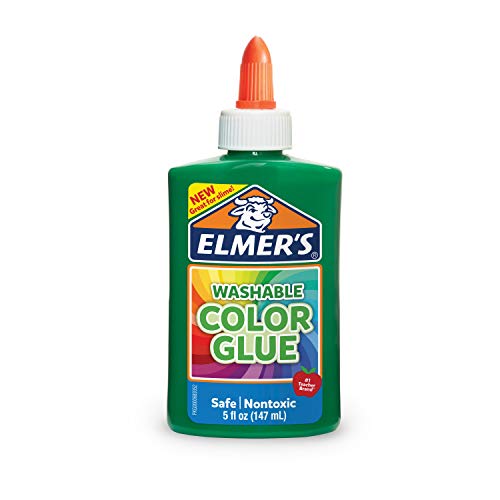 Product Cover Elmer's Washable Color Glue, Green, 5 Ounces, Great for Making Slime