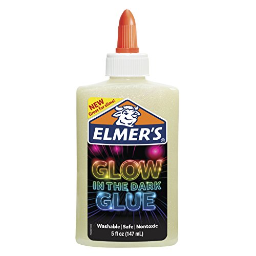 Product Cover Elmer's Glow-in-the-Dark Liquid Glue, Washable, Natural, 5 Ounces, Great for Making Slime