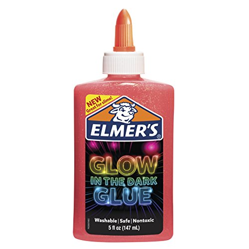 Product Cover Elmer's Glow-in-the-Dark Liquid Glue, Washable, Pink, 5 Ounces, Great for Making Slime