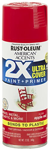 Product Cover Rust-Oleum 327875 American Accents Ultra Cover 2X Gloss, Each, Apple Red