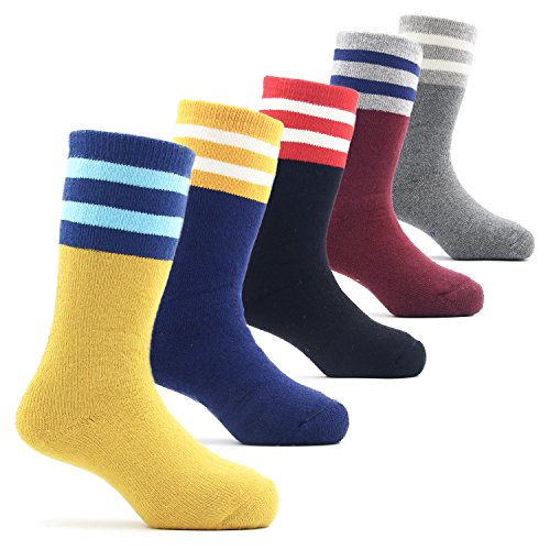Product Cover Boys Thick Cotton Socks Kids Winter Warm Thermal Crew Seamless Socks