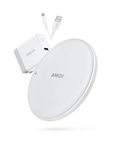 Product Cover Anker Wireless Charger, PowerWave 7.5 Pad with Internal Cooling Fan, 7.5W for iPhone 11, 11 Pro, 11 Pro Max, XS Max, XR, XS, X, 8, 8 Plus, 10W for Galaxy S10 S9 S8, Note 10 (with Quick Charge Adapter)