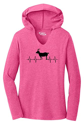 Product Cover Comical Shirt Ladies Goat Heartbeat Hoodie Shirt