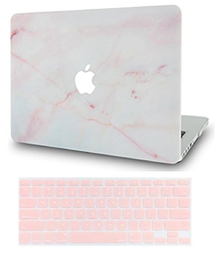 Product Cover LuvCase MacBook Pro 13 Case 2017 & 2016 with Keyboard Cover Plastic Hard Shell Cover A1706 / A1708 with/Without Touch Bar (Pink Marble)