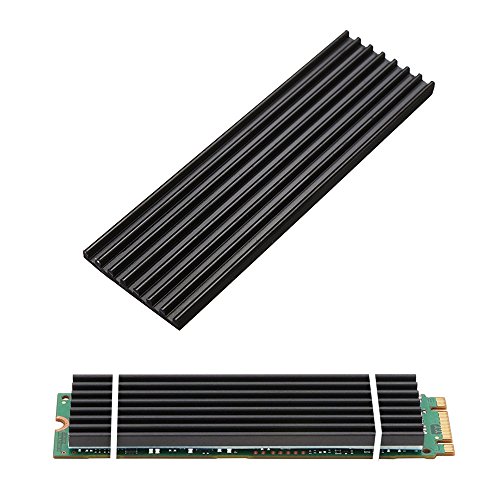 Product Cover Aluminum Heatsinks for PCIe NVMe M.2 2280 SSD with Silicone Thermal Pad, DIY Laptop PC Memory Cooling Fin Radiation Dissipate (Ordinary Edition)