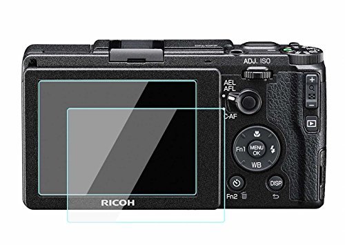 Product Cover Ricoh GR II Screen Protector Film Tempered Glass 0.33mm Thickness 9H Hardness Perfect Cover for Ricoh GR II DSLR Camera 2 Pack