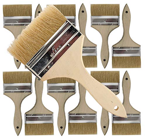 Product Cover Pro Grade - Chip Paint Brushes - 12 Ea 4 Inch Chip Paint Brush