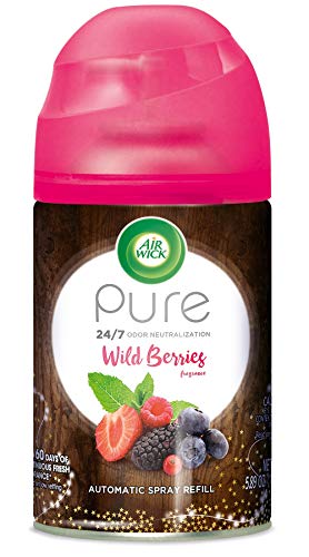 Product Cover Air Wick Pure Freshmatic Refill Automatic Spray, Wild Berries, 1ct, Air Freshener, Essential Oil, Odor Neutralization, Packaging May Vary