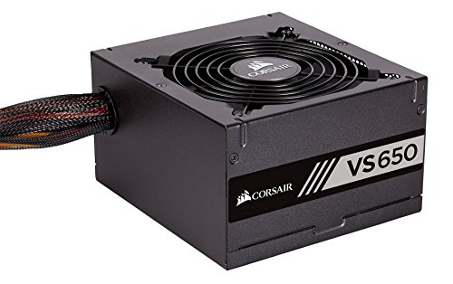 Product Cover Corsair VS650 650 W Active PFC 80 Plus Certified Power Supply Unit - Black
