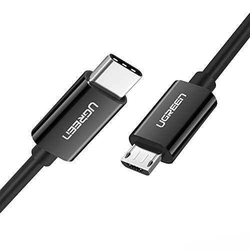 Product Cover UGREEN USB C to Micro USB Cable Micro B USB Type C Cord Male to Male Compatible for MacBook, iMac Pro, Chromebook Pixel, Lenovo Yoga 900 3FT (Black)