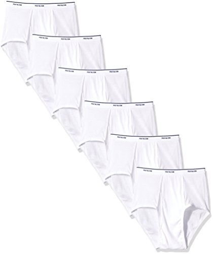 Product Cover Fruit of the Loom Men's 6-Pack Classic White Brief Extended Sizes