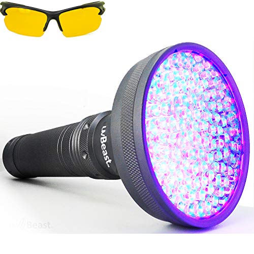 Product Cover uvBeast VERSION 2 - Black Light UV Flashlight with HIGH DEFINITION 100 LED with Flood Effect 385-395nm UV Best for Commercial/Domestic Use Works Even in Ambient Light - USA Stock - UK Design