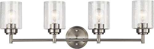 Product Cover Kichler Lighting 45887NI Four Light Bath from The Winslow Collection, Brushed Nickel