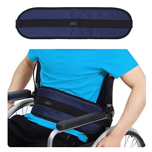 Product Cover Wheelchair Seat Belt Medical Restraints Straps Patients Cares Safety Harness Chair Waist Lap Strap for Elderly (Blue)