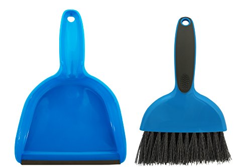 Product Cover Cage Cleaner for Guinea Pigs, Cats, Hedgehogs, Hamsters, Chinchillas, Rabbits, Reptiles, and Other Small Animals - Cleaning Tool Set for Animal Waste - Mini Dustpan and Brush Set (1 Pack)